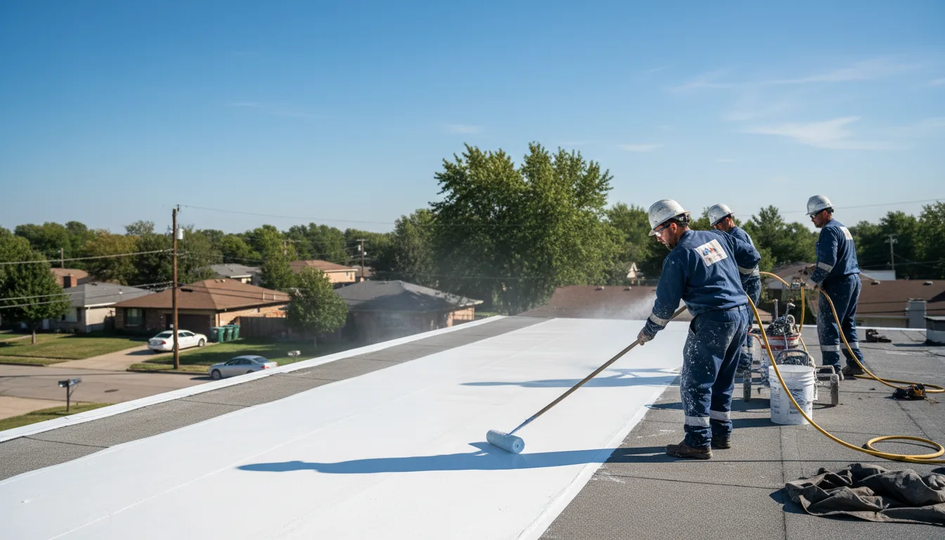 Commercial roof coating in Leicester, NY near me